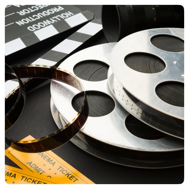 Bobina cinematografica e ciak